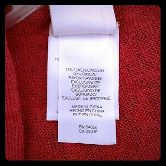 🔥NWOT Jones New York Deep coral cardigan - Picture 2 of 4